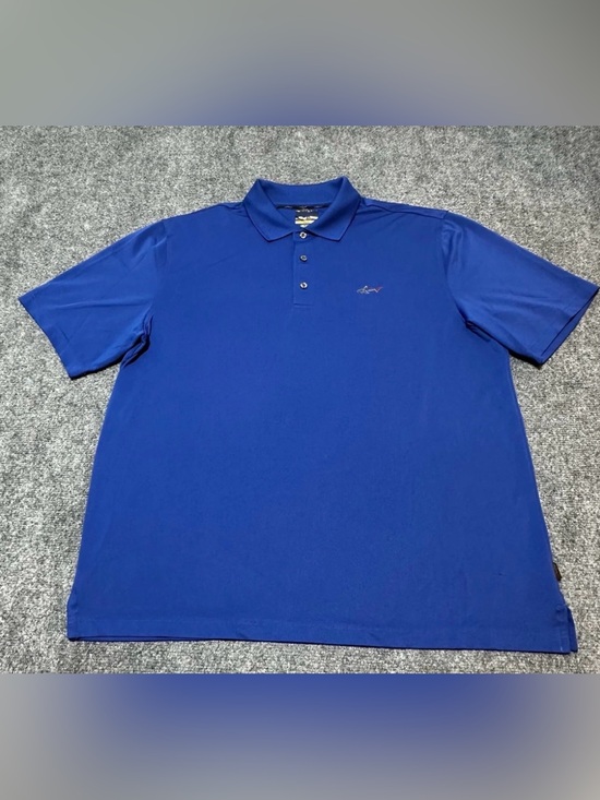 Greg Norman Collection Other - Greg Norman Men’s Medium Play Dry Blue Polo Gold Shirt